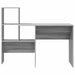 Birou cu raft sonoma gri 131.5 x 50 x 106.5 cm Lemn compozit - WALTI WALTI