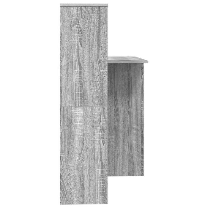 Birou cu raft sonoma gri 131.5 x 50 x 106.5 cm Lemn compozit - WALTI WALTI