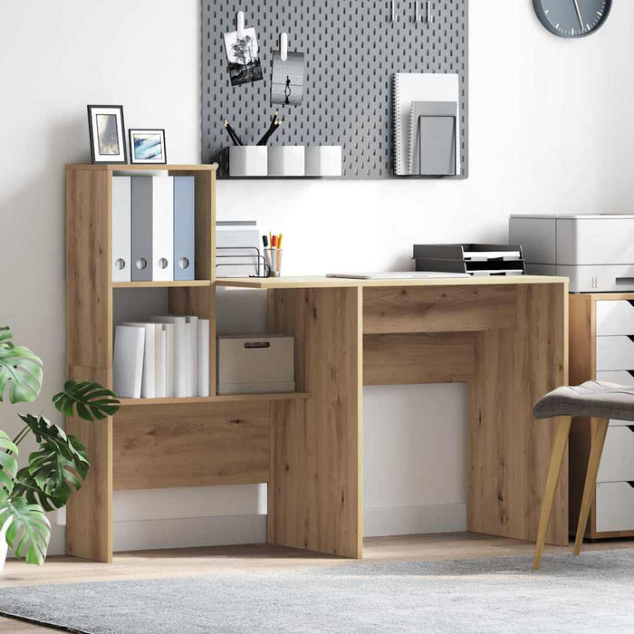 Birou stejar artizanal 131.5 x 50 x 106.5 cm Lemn compozit - WALTI WALTI
