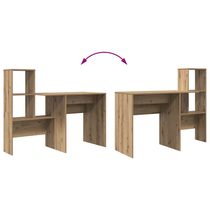 Birou stejar artizanal 131.5 x 50 x 106.5 cm Lemn compozit - WALTI WALTI