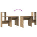 Birou stejar artizanal 131.5 x 50 x 106.5 cm Lemn compozit - WALTI WALTI