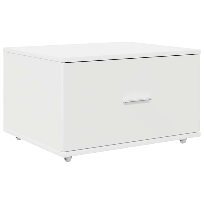 Dulap cu sertare cu roata Alb 55 x 45 x 33.5 cm Lemn compozit - WALTI WALTI