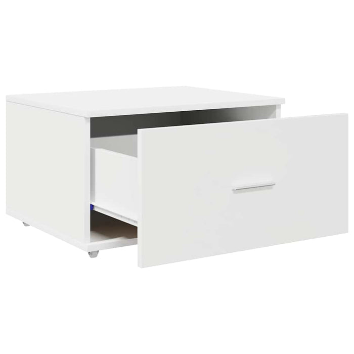 Dulap cu sertare cu roata Alb 55 x 45 x 33.5 cm Lemn compozit - WALTI WALTI