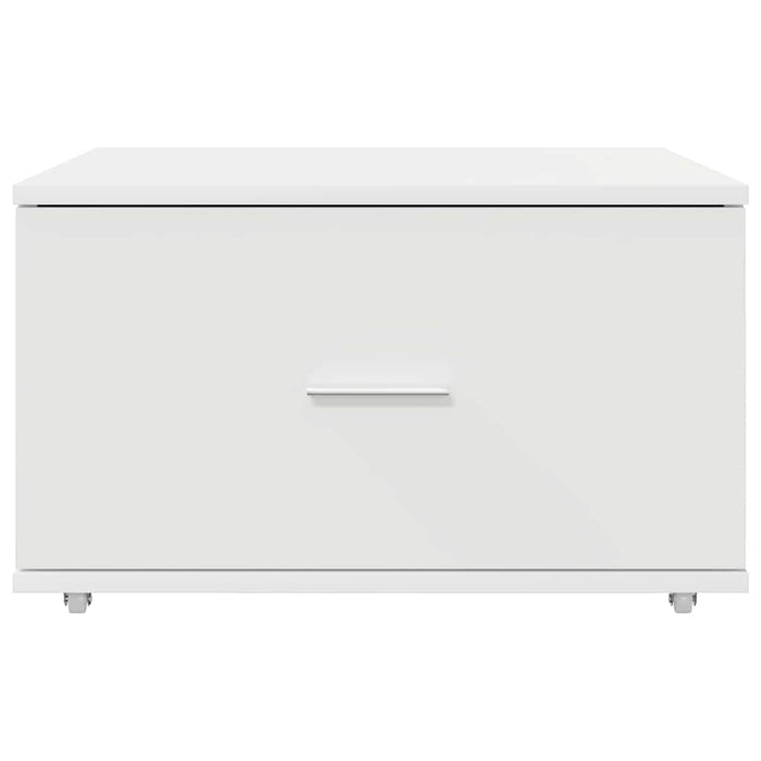 Dulap cu sertare cu roata Alb 55 x 45 x 33.5 cm Lemn compozit - WALTI WALTI