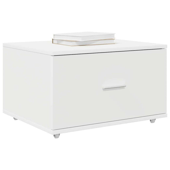 Dulap cu sertare cu roata Alb 55 x 45 x 33.5 cm Lemn compozit - WALTI WALTI
