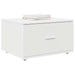 Dulap cu sertare cu roata Alb 55 x 45 x 33.5 cm Lemn compozit - WALTI WALTI