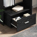 Dulap cu sertare cu roata Negru 55 x 45 x 33.5 cm Lemn compozit - WALTI WALTI