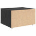Dulap cu sertare cu roata Negru 55 x 45 x 33.5 cm Lemn compozit - WALTI WALTI