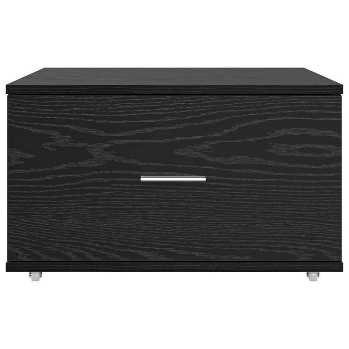 Dulap cu sertare cu roata Negru 55 x 45 x 33.5 cm Lemn compozit - WALTI WALTI