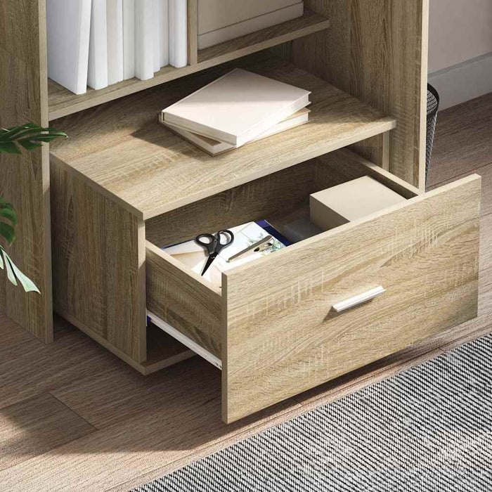 Dulap cu sertare cu roata Maro 55 x 45 x 33.5 cm Lemn compozit - WALTI WALTI