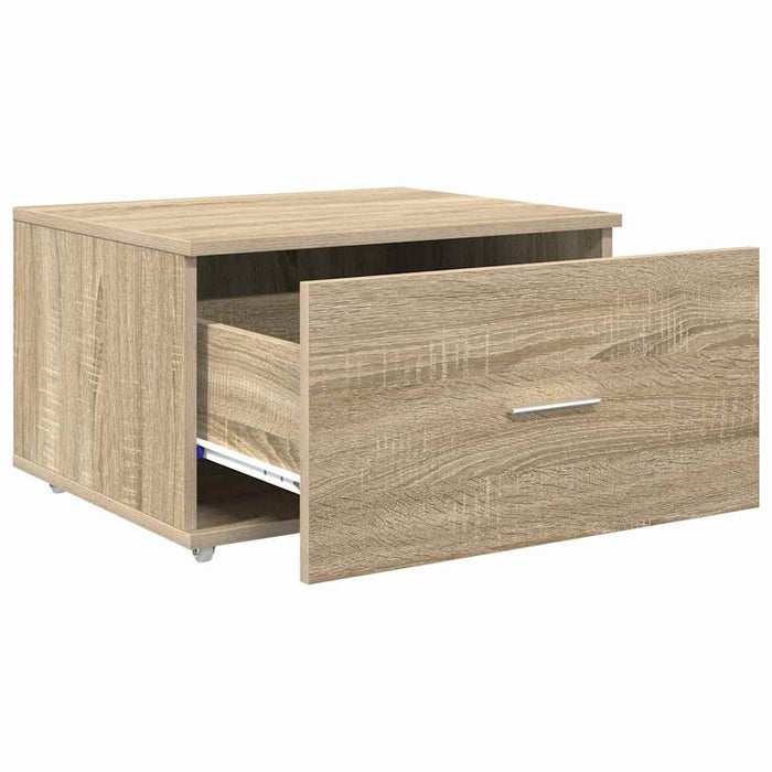 Dulap cu sertare cu roata Maro 55 x 45 x 33.5 cm Lemn compozit - WALTI WALTI
