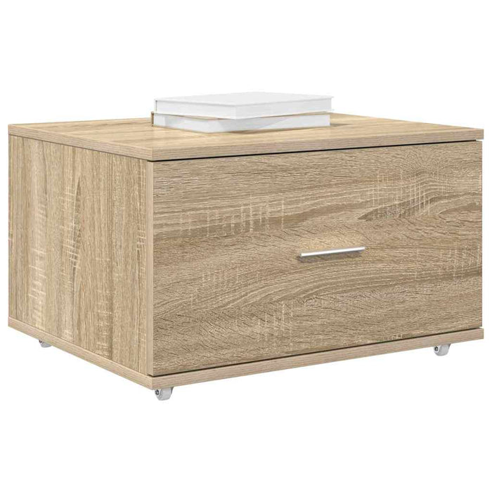 Dulap cu sertare cu roata Maro 55 x 45 x 33.5 cm Lemn compozit - WALTI WALTI