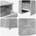 Dulap cu sertare cu roata Gri 55 x 45 x 33.5 cm Lemn compozit - WALTI WALTI