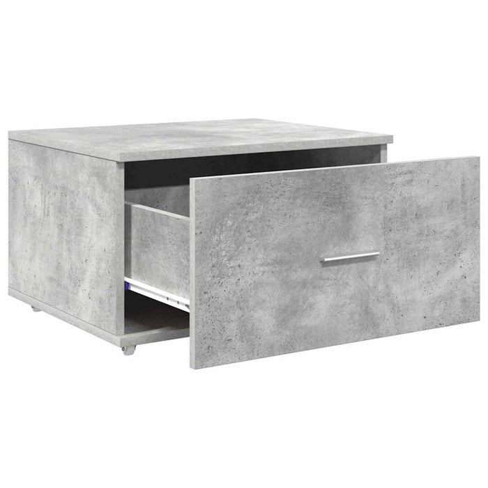 Dulap cu sertare cu roata Gri 55 x 45 x 33.5 cm Lemn compozit - WALTI WALTI