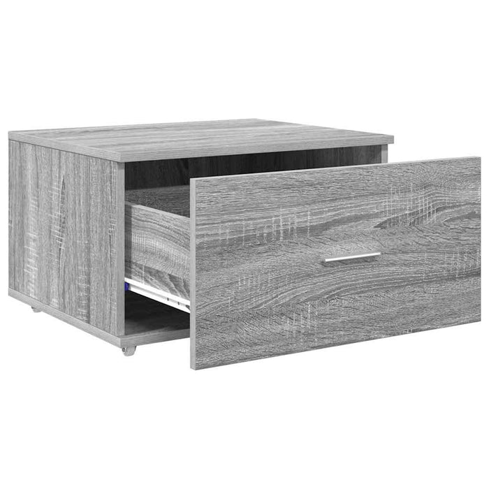 Dulap cu sertare cu roata Gri 55 x 45 x 33.5 cm Lemn compozit - WALTI WALTI