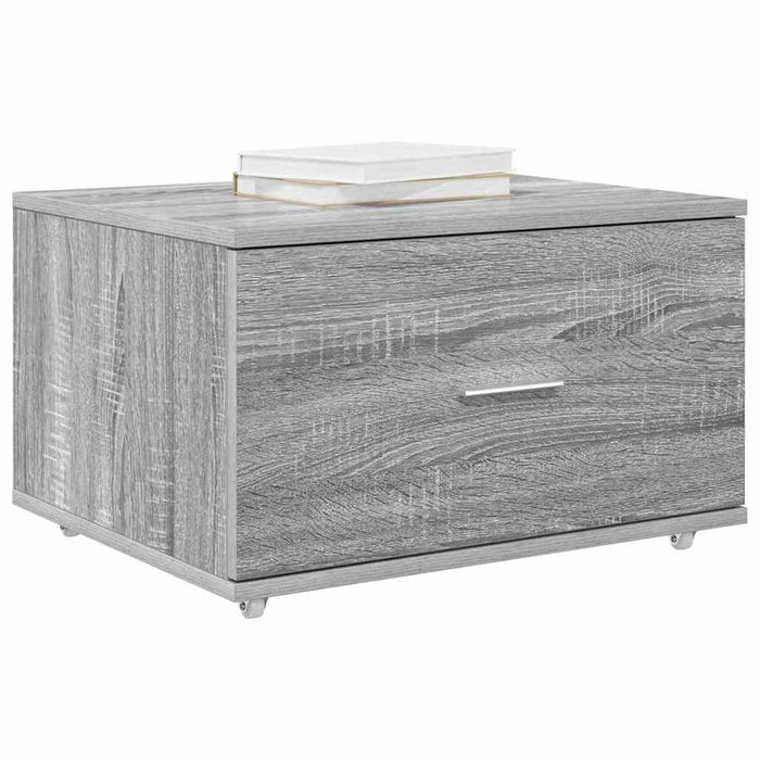 Dulap cu sertare cu roata Gri 55 x 45 x 33.5 cm Lemn compozit - WALTI WALTI