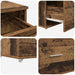 Dulap cu sertare cu roata Maro 55 x 45 x 33.5 cm Lemn compozit - WALTI WALTI