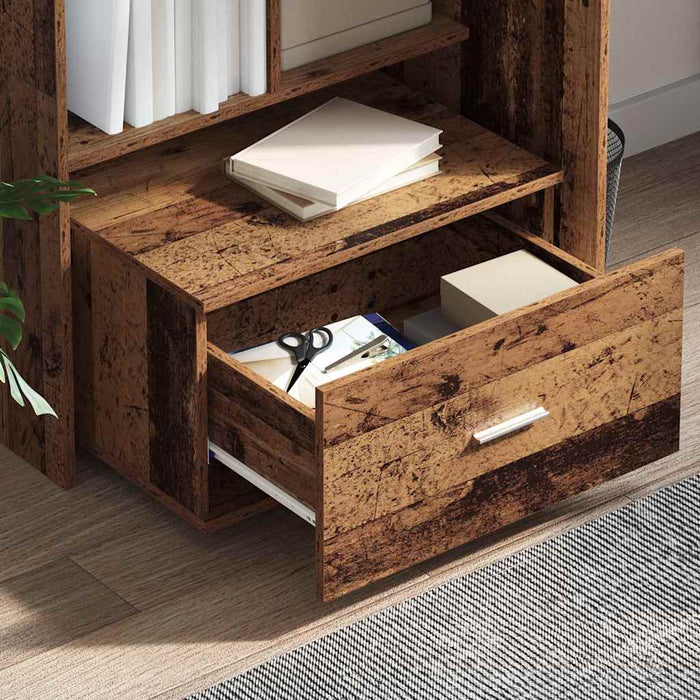 Dulap cu sertare cu roata Maro 55 x 45 x 33.5 cm Lemn compozit - WALTI WALTI