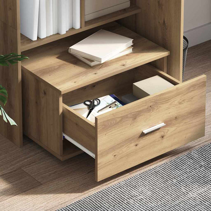 Dulap cu sertare cu roata Maro 55 x 45 x 33.5 cm Lemn compozit - WALTI WALTI