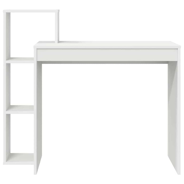 Birou cu raft cu depozitare Alb 100 x 40 x 90 cm Lemn compozit - WALTI WALTI