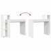 Birou cu raft cu depozitare Alb 100 x 40 x 90 cm Lemn compozit - WALTI WALTI