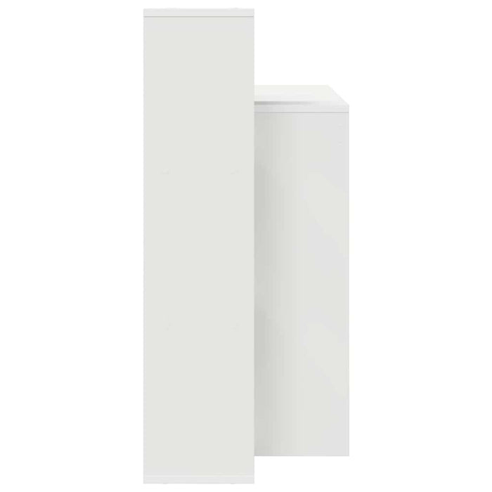 Birou cu raft cu depozitare Alb 100 x 40 x 90 cm Lemn compozit - WALTI WALTI