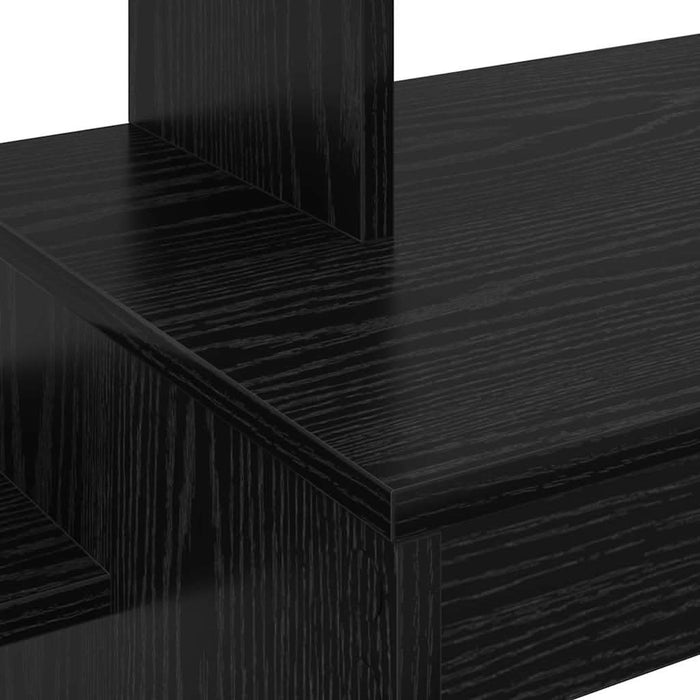 Birou cu raft Stejar negru 100 x 40 x 90 cm Lemn compozit - WALTI WALTI
