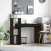 Birou cu raft Stejar negru 100 x 40 x 90 cm Lemn compozit - WALTI WALTI
