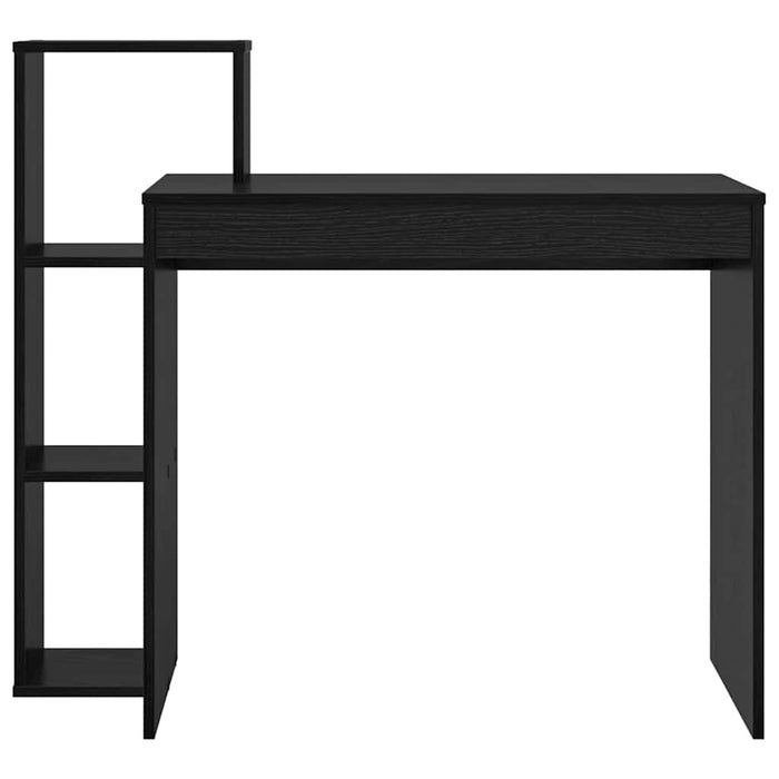 Birou cu raft Stejar negru 100 x 40 x 90 cm Lemn compozit - WALTI WALTI