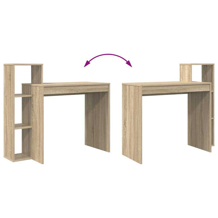 Birou cu raft Stejar sonoma 100 x 40 x 90 cm Lemn compozit - WALTI WALTI