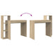 Birou cu raft Stejar sonoma 100 x 40 x 90 cm Lemn compozit - WALTI WALTI
