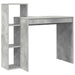 Birou cu raft Gri beton 100 x 40 x 90 cm Lemn compozit - WALTI WALTI