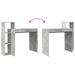 Birou cu raft Gri beton 100 x 40 x 90 cm Lemn compozit - WALTI WALTI