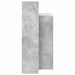 Birou cu raft Gri beton 100 x 40 x 90 cm Lemn compozit - WALTI WALTI