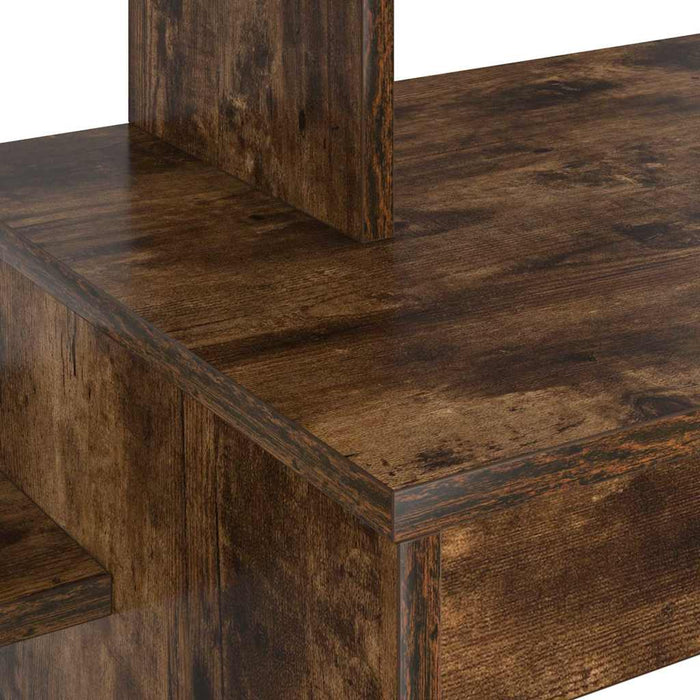 Birou cu raft Stejar afumat 100 x 40 x 90 cm Lemn compozit - WALTI WALTI
