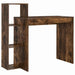 Birou cu raft Stejar afumat 100 x 40 x 90 cm Lemn compozit - WALTI WALTI