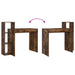 Birou cu raft Stejar afumat 100 x 40 x 90 cm Lemn compozit - WALTI WALTI