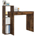 Birou cu raft Stejar afumat 100 x 40 x 90 cm Lemn compozit - WALTI WALTI