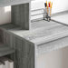 Birou cu raft sonoma gri 100 x 40 x 90 cm Lemn compozit - WALTI WALTI
