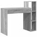 Birou cu raft sonoma gri 100 x 40 x 90 cm Lemn compozit - WALTI WALTI