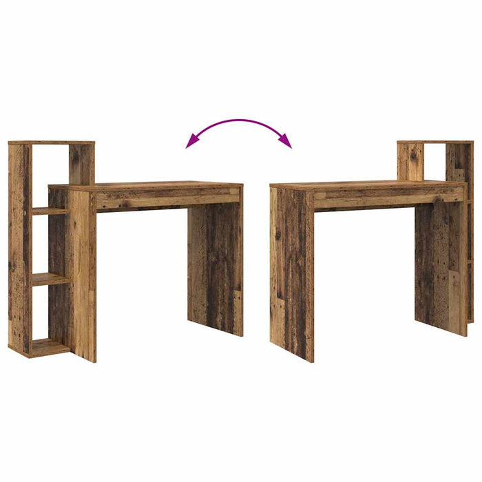 Birou cu raft Lemn vechi 100 x 40 x 90 cm Lemn compozit - WALTI WALTI