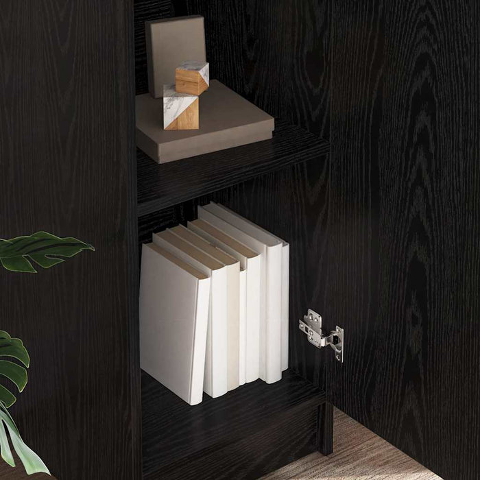Rafturi Stejar negru 35 x 39 x 168 cm Lemn compozit - WALTI WALTI