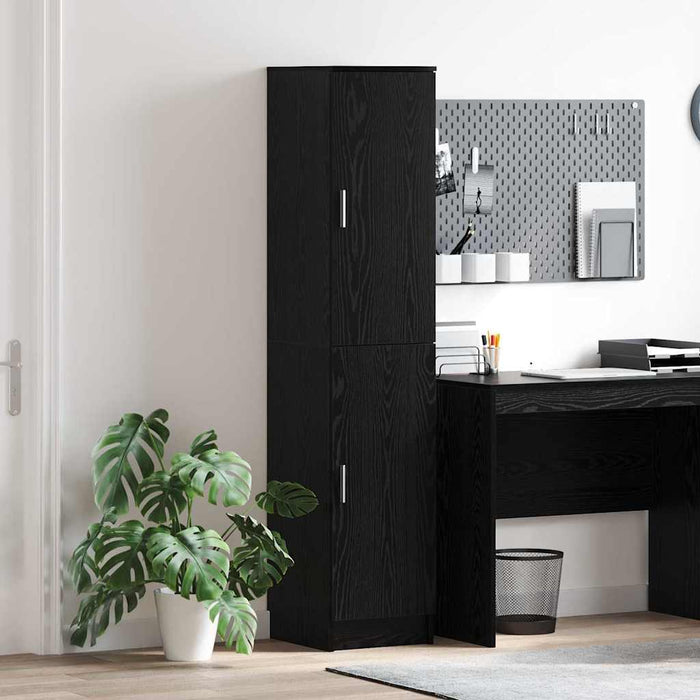 Rafturi Stejar negru 35 x 39 x 168 cm Lemn compozit - WALTI WALTI