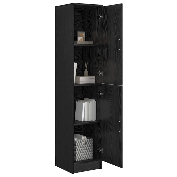 Rafturi Stejar negru 35 x 39 x 168 cm Lemn compozit - WALTI WALTI