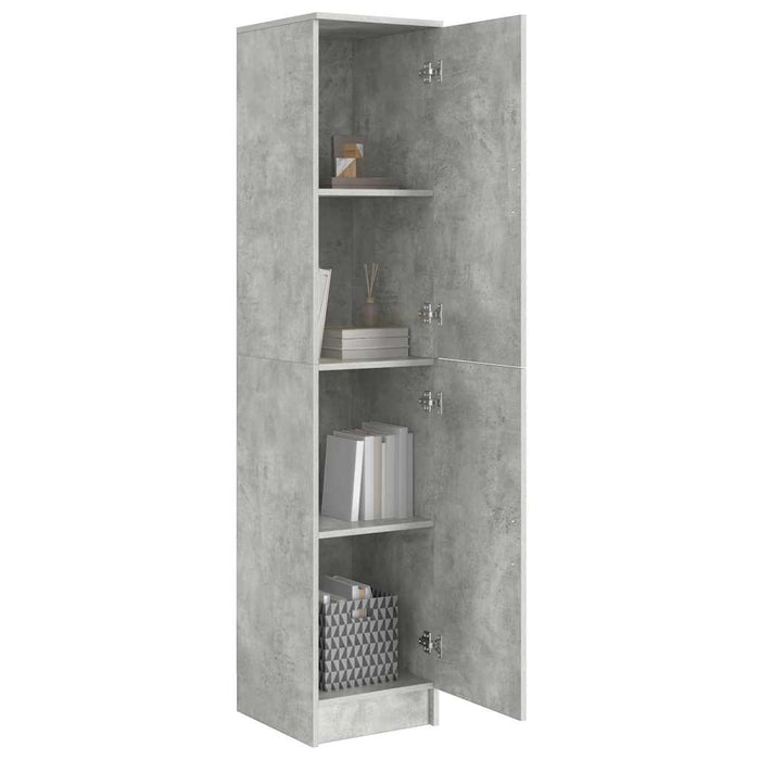 Rafturi Gri beton 35 x 39 x 168 cm Lemn compozit - WALTI WALTI