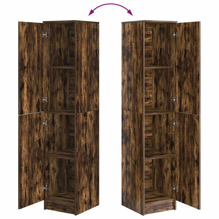 Rafturi Stejar afumat 35 x 39 x 168 cm Lemn compozit - WALTI WALTI