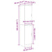 Rafturi Stejar afumat 35 x 39 x 168 cm Lemn compozit - WALTI WALTI