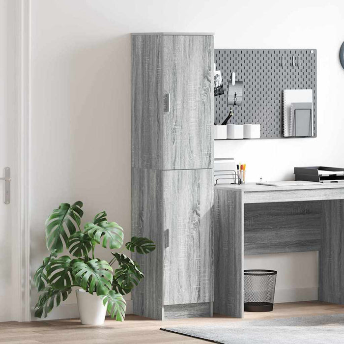 Rafturi sonoma gri 35 x 39 x 168 cm Lemn compozit - WALTI WALTI