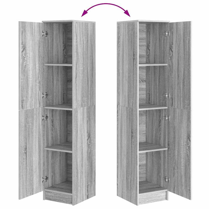 Rafturi sonoma gri 35 x 39 x 168 cm Lemn compozit - WALTI WALTI