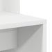Birou cu raft Alb 78,5 x 37 x 154,5 cm Lemn compozit - WALTI WALTI